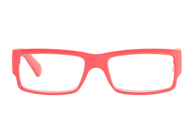 HJALMAR solid coral Reading Glasses, FÅ KVAR I LAGER