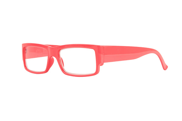 HJALMAR solid coral Reading Glasses, FÅ KVAR I LAGER