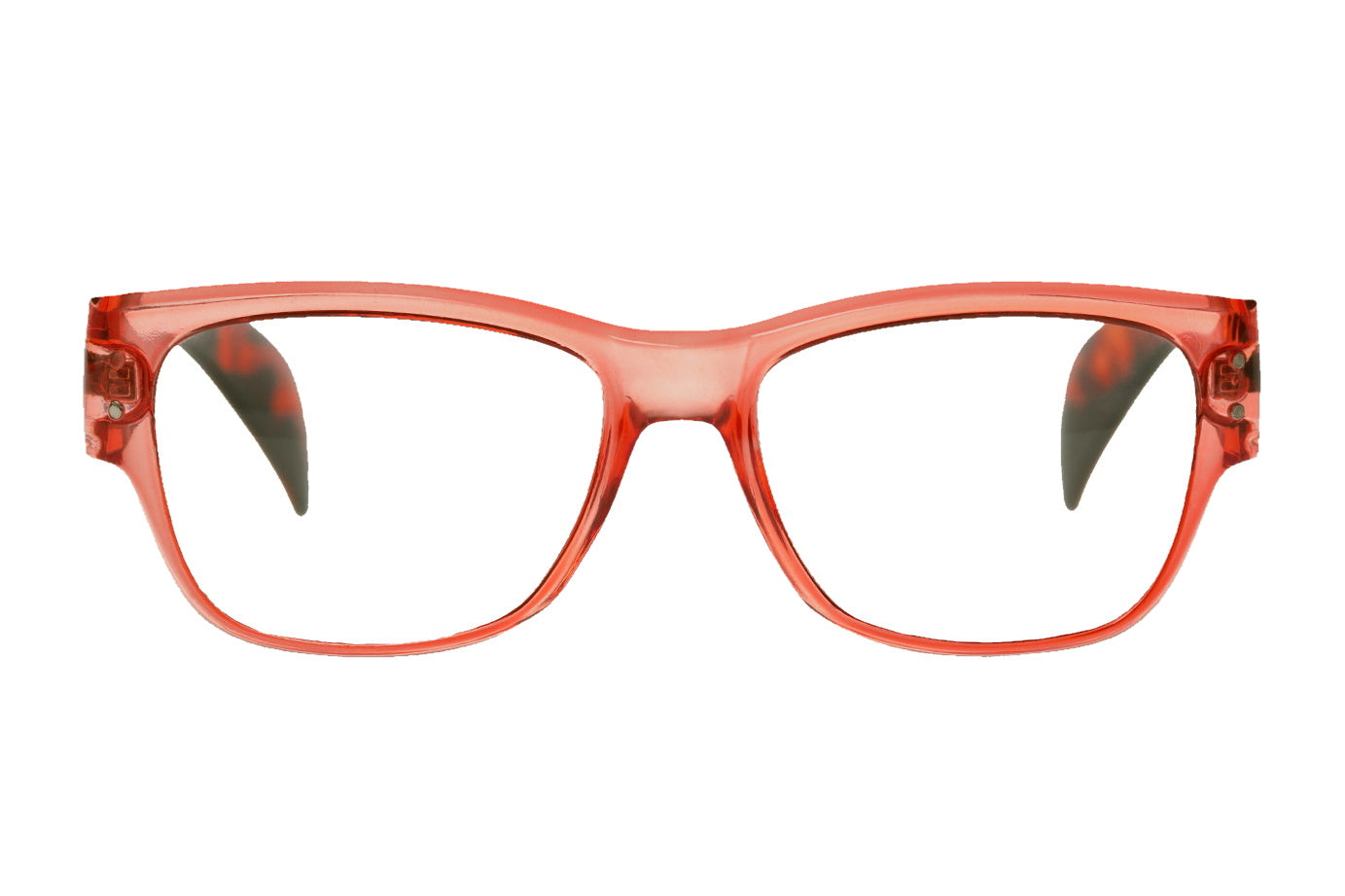 INGELA transp. coral-turtle brown Reading Glasses 25% OFF - still in stock