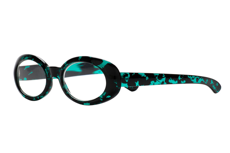 JADE Black and foggy green Reading Glasses