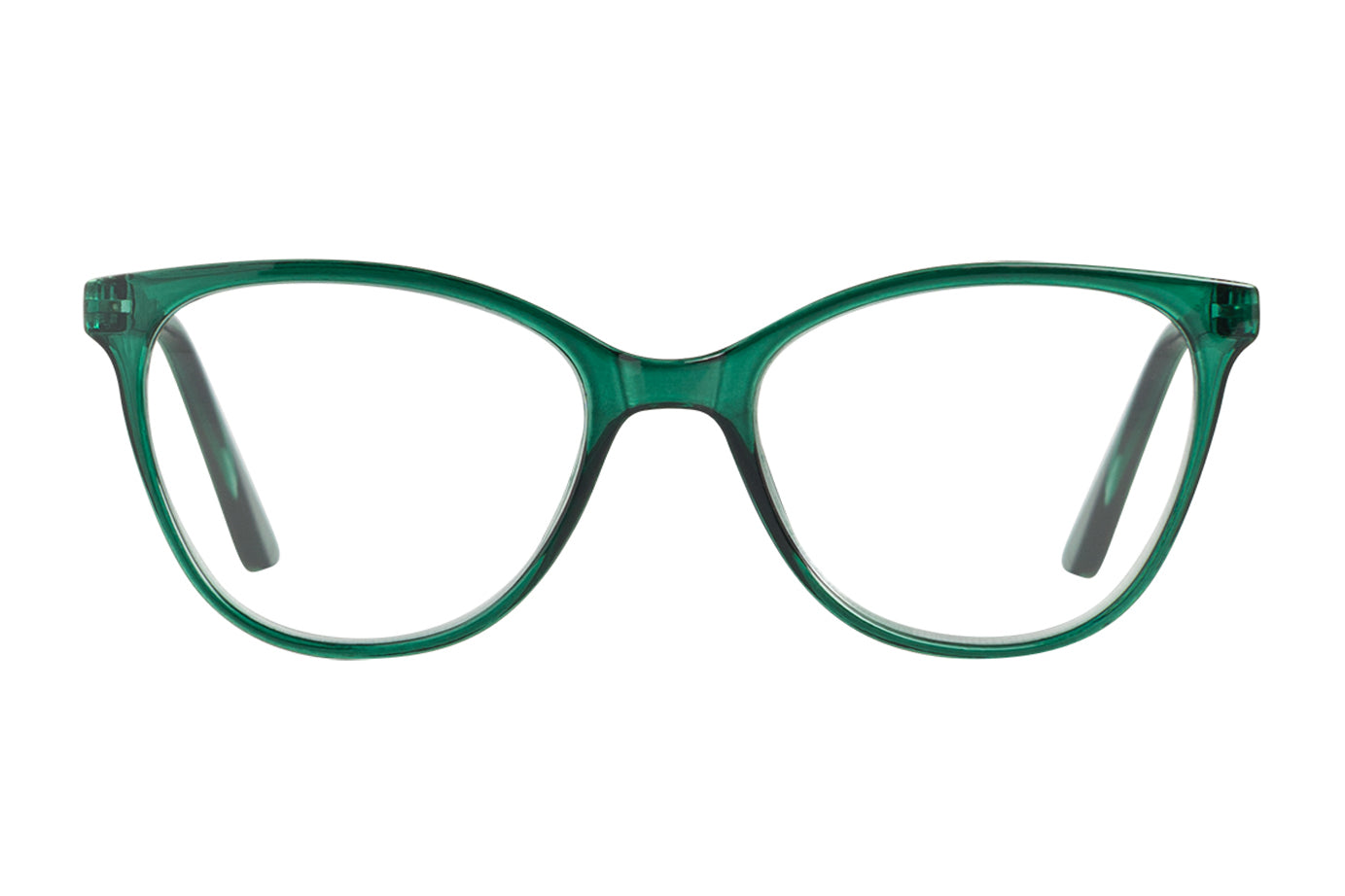 JANET transp. bottle green Reading Glasses. Få kvar i lager.