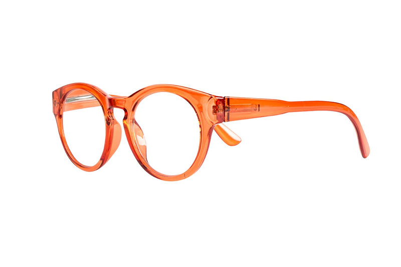 KATRINE Transp. Dark Lion Orange Reading Glasses