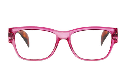 LILL transp cerise-turtle brown Reading Glasses 25% OFF - last in stock