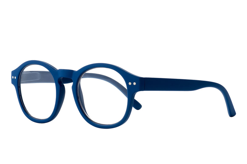 LOUIS blue rubber Reading Glasses 50% Rabatt Endast +1.0 KVAR I LAGER