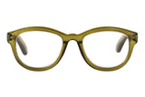 MANDY Transp. Olive Reading Glasses