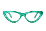 MAYA Milky Turquoise Green Reading Glasses 50% RABATT +1.0 i lager