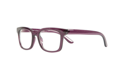 NICOLE transp. dark purple Reading Glasses. Only +3.5 in stock