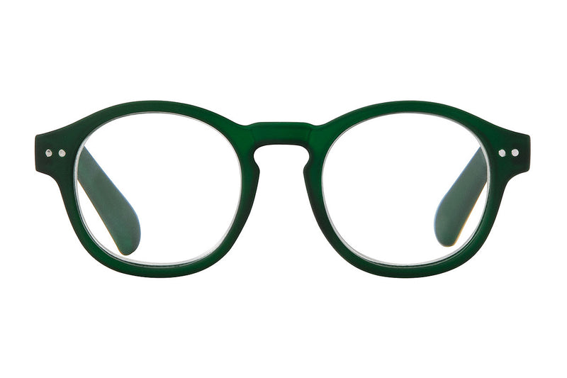 OVE bottle green rubber Reading Glasses