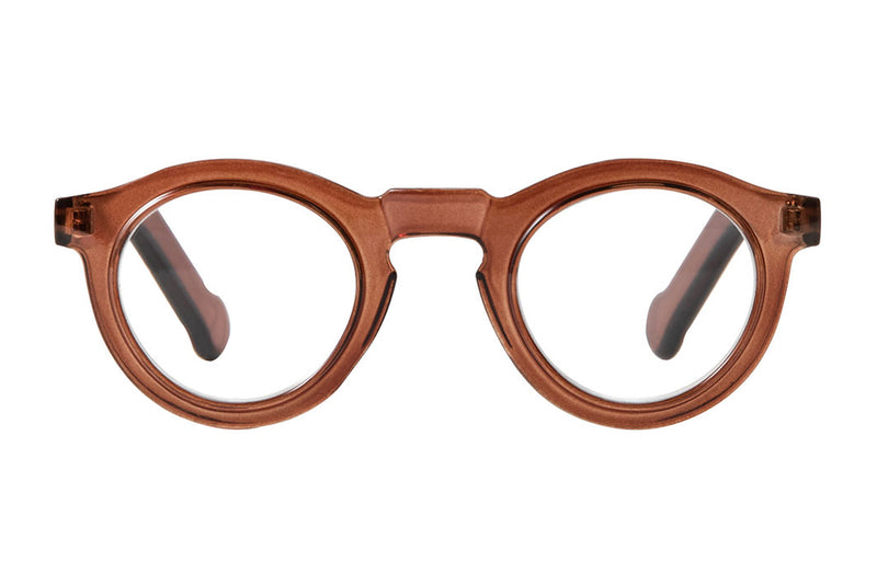 ROBERT transp. brown Reading Glasses,