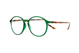 RUSSEL transp. bottle green Reading Glasses 50% Rabatt.