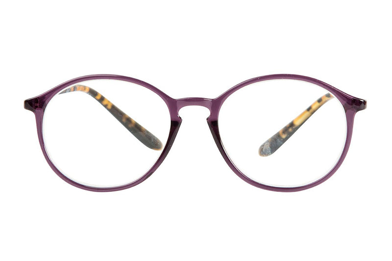 TED transp. purple-demi brown Reading Glasses